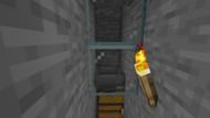The gold farm's collection area (Image via Minecraft)